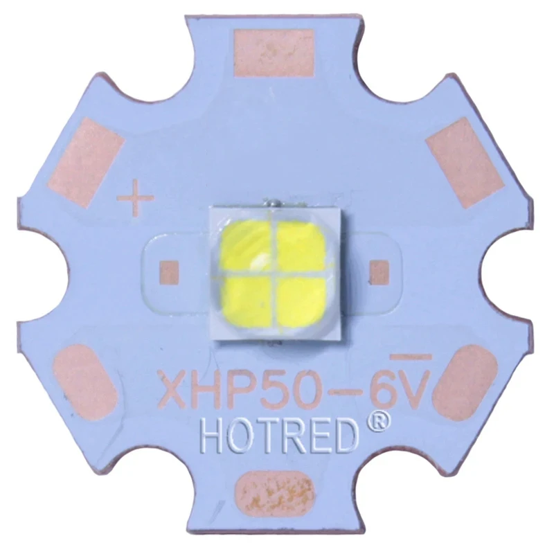 Originale XHP50 XHP50.2 XHP70 XHP70.2 2a generazione bianco freddo neutro bianco caldo LED emettitore 6V 12V con PCB in rame da 20mm