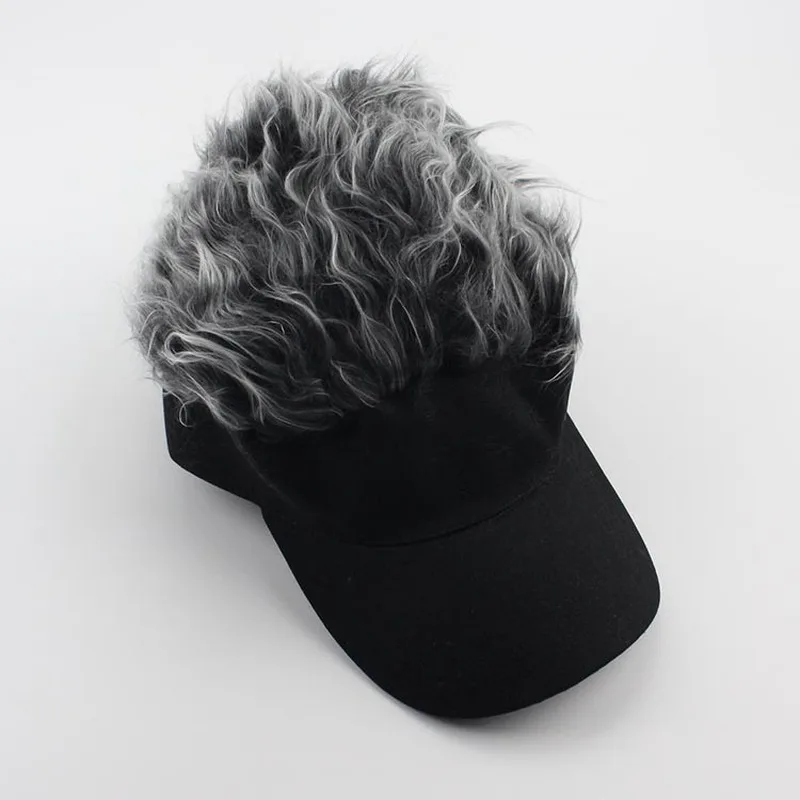 Best-selling spring and autumn golf baseball cap with wig, popular in Europe and America, unisex sun hat