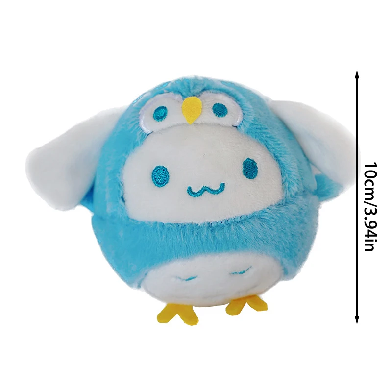 Simpatico gufo Sanrio peluche bambola giocattolo portachiavi fascino ciao Kitty melodia Cinnamoroll Kuromi portachiavi borsa ciondolo accessorio peluche regalo