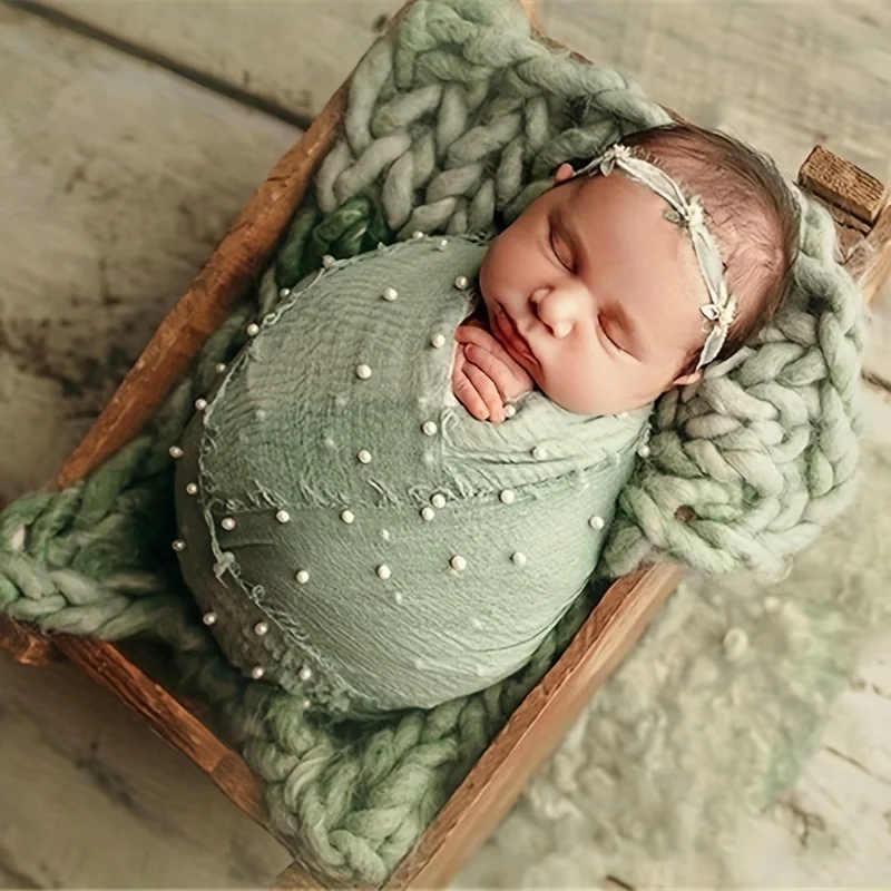 Baby Photoshoot Pearl Wrap Photo Studio Photography Prop Wrap Towel Newborn Photography Props Photo Props Accesorios Fotografia