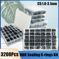 Black Nitrile O-ring Rubber Washer NBR O Ring Sealing Gasket   Automobile Plumbing Faucet Water Repair Resist Oil High Pressure