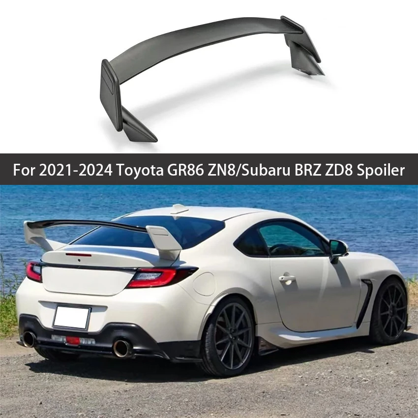 

For Toyota GR86 ZN8 Subaru BRZ ZD8 Trunk Spoiler Glossy Black Exterior Guard Decoration Auto Accessories 2021 2022 2023 2024