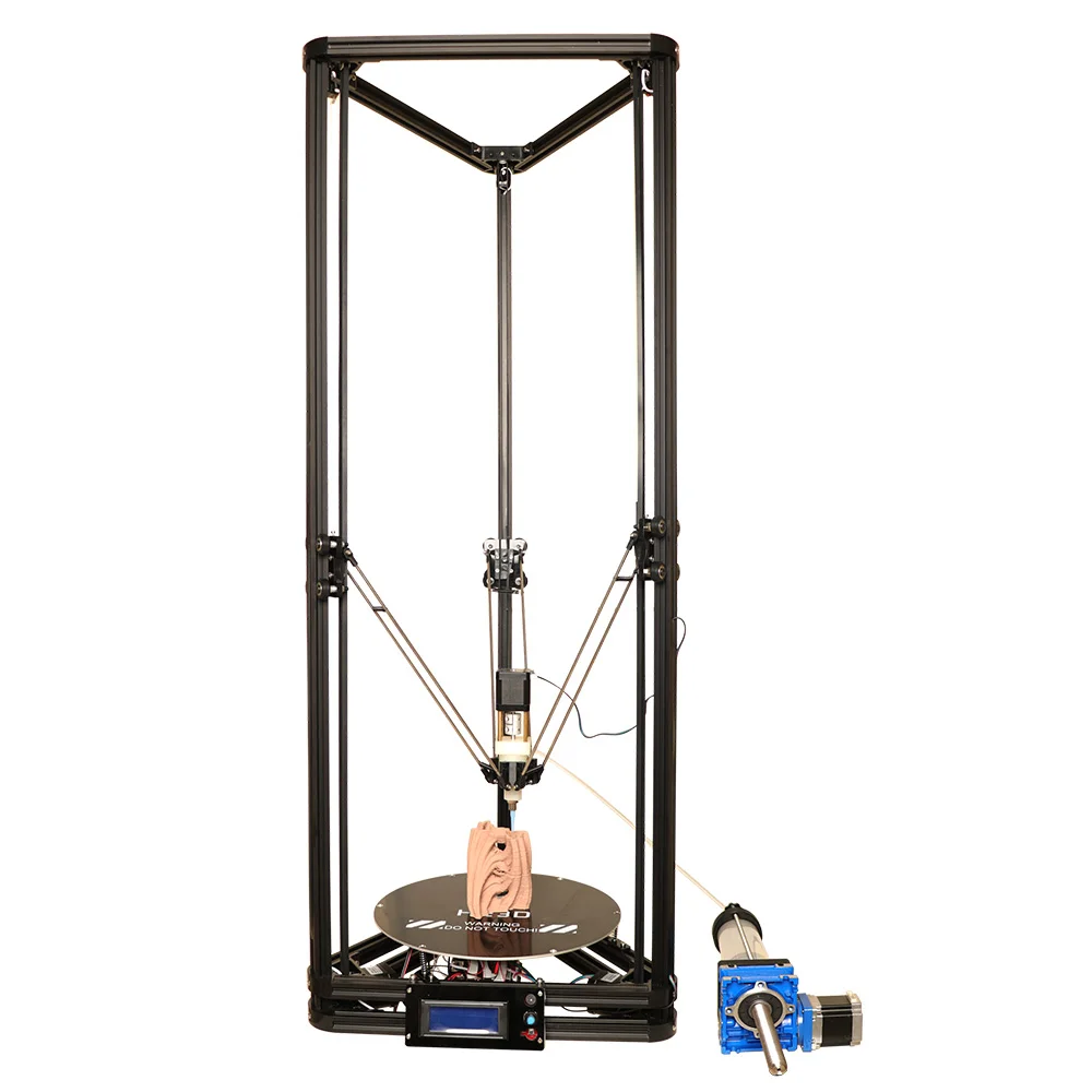 K280 Kossel Delta 3D printer DIY, ceramic 3D printing upgrade kit with large size, fast speed, automatic leveling, heated bed, s