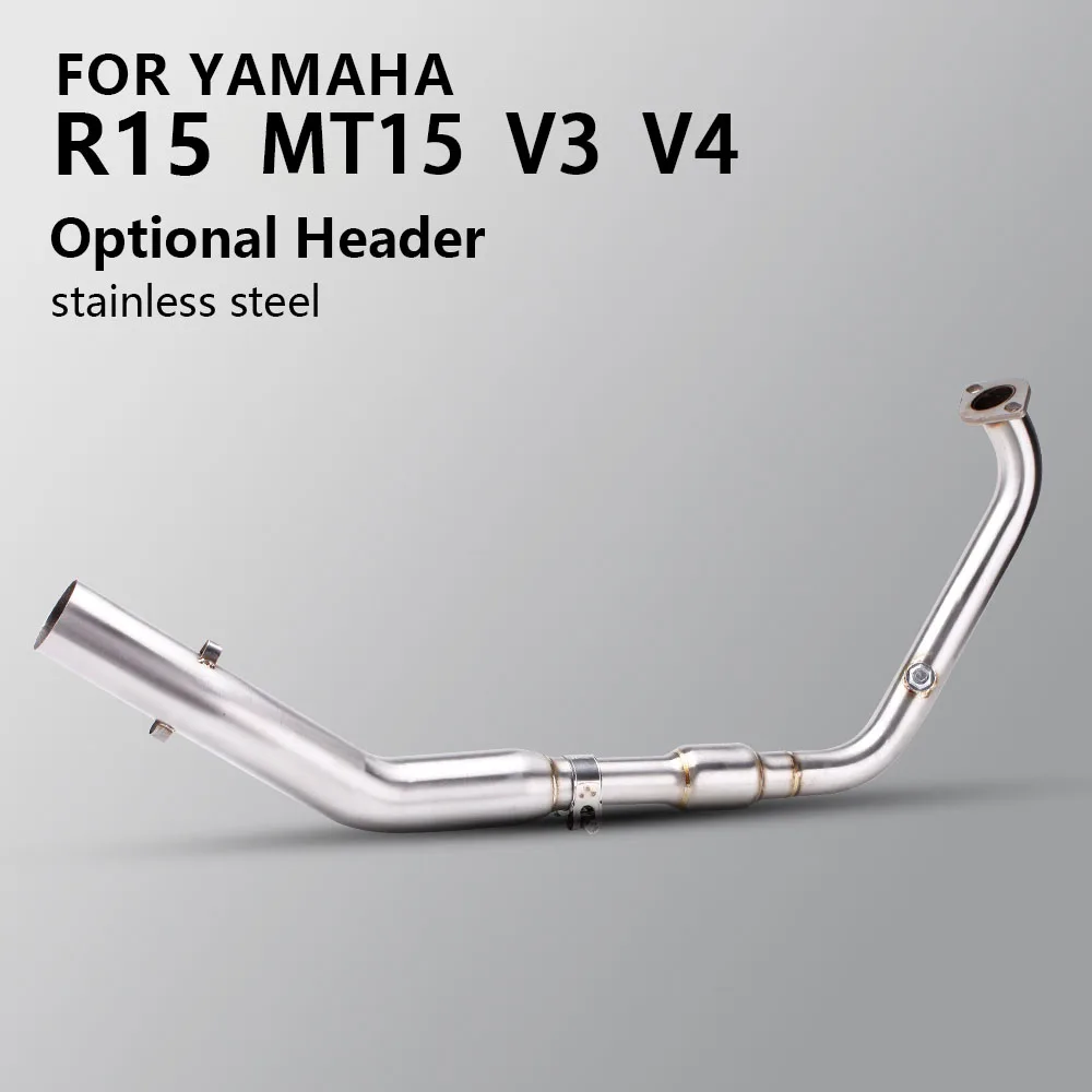Komplettes Motorrad-Auspuffanlage mit universellem 51-mm-Auspuff für Yamaha R15 V3 MT15 2017–2023