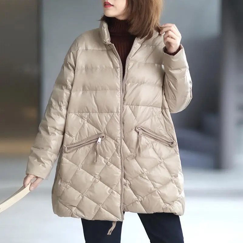 Women's Clothing Extra Large Size Thickened Coat Autumn and Winter Clothing Cotton Clothing New Style Cotton Clothes Winter