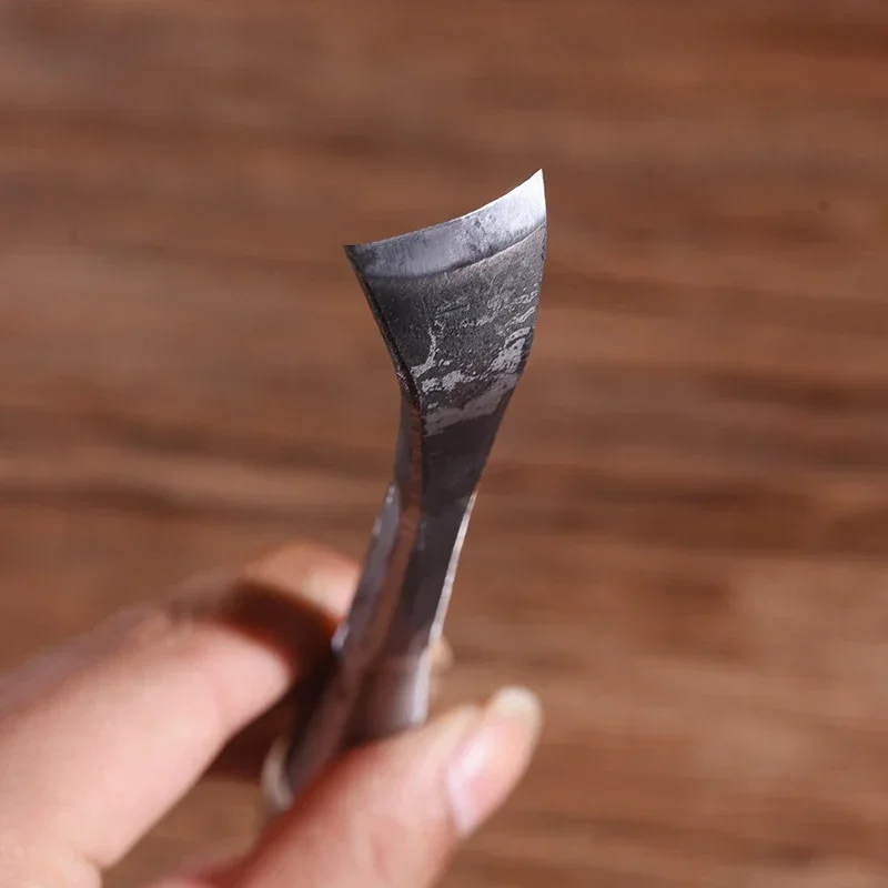 10/15/20mm Hand Chisel Professional Woodworking Carving Wooden Spoon Making Hand Tools DIY Warping Head Carving Knife