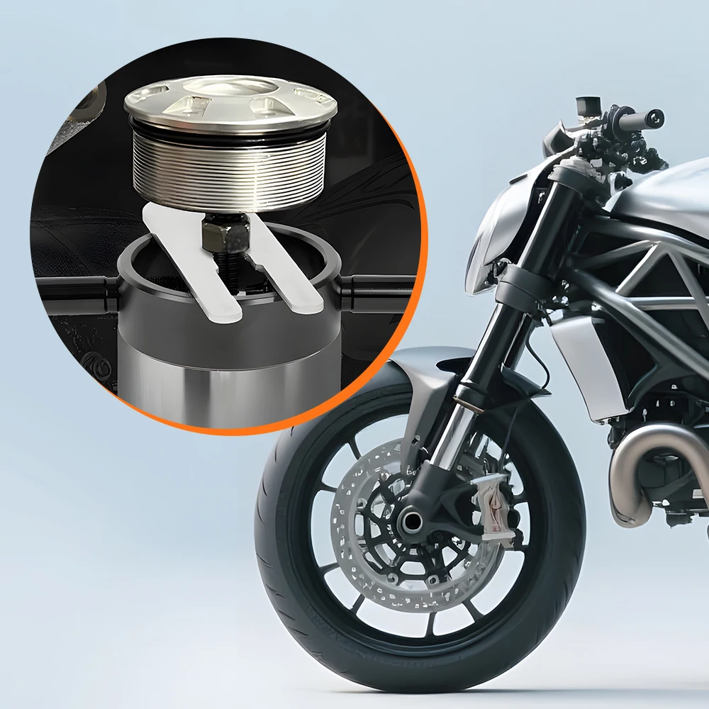 Motorcycle Fork Spring Compressor Tool Kit Service Tool Kit For Most Regular Cartridge & Inverted Forks Motorcycle EM1091 - Image 4