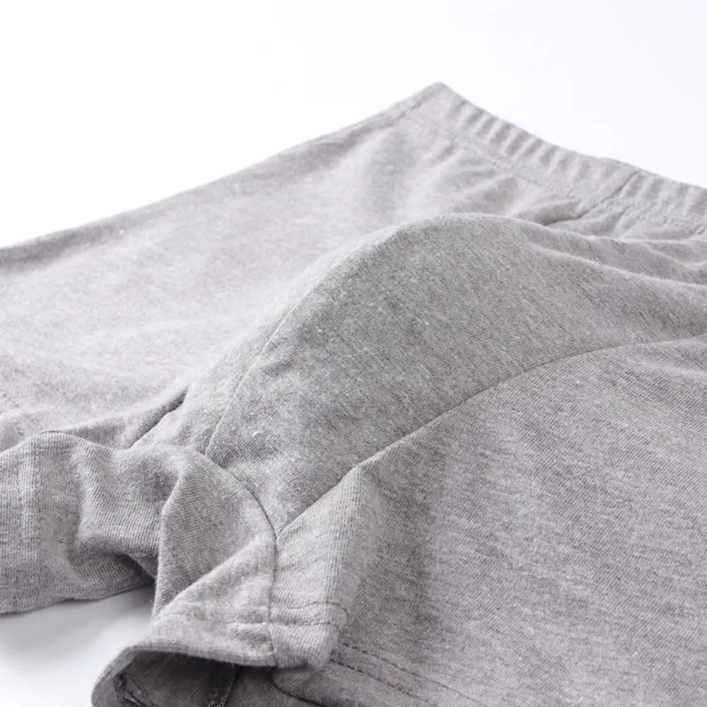 

5PCS Fashion Loose Cotton Boxer Briefs Mid Waist Lingerie Underwear for Men Simple Panties Shorts Underpants Men