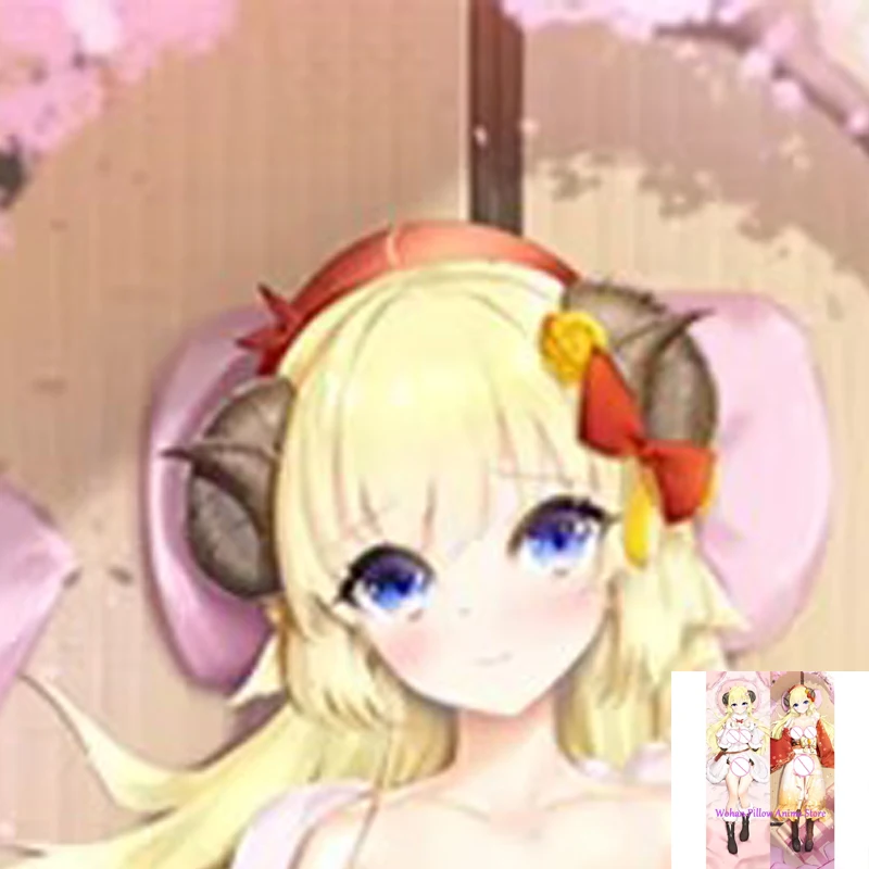 

Dakimakura Anime Pillow Cover Watame Double Sided Print Life-size Halloween Christmas Decoration