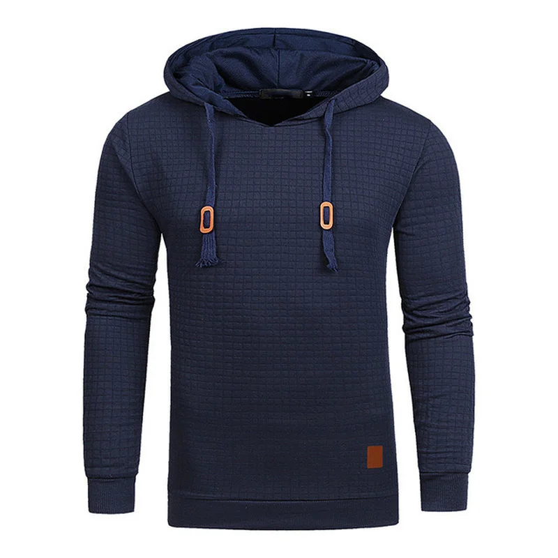 Men's Solid Color Casual Hoodie Autumn and winte Warm Oversize Sweatshirt jacquard Hoodies Women Man Sweatshirts