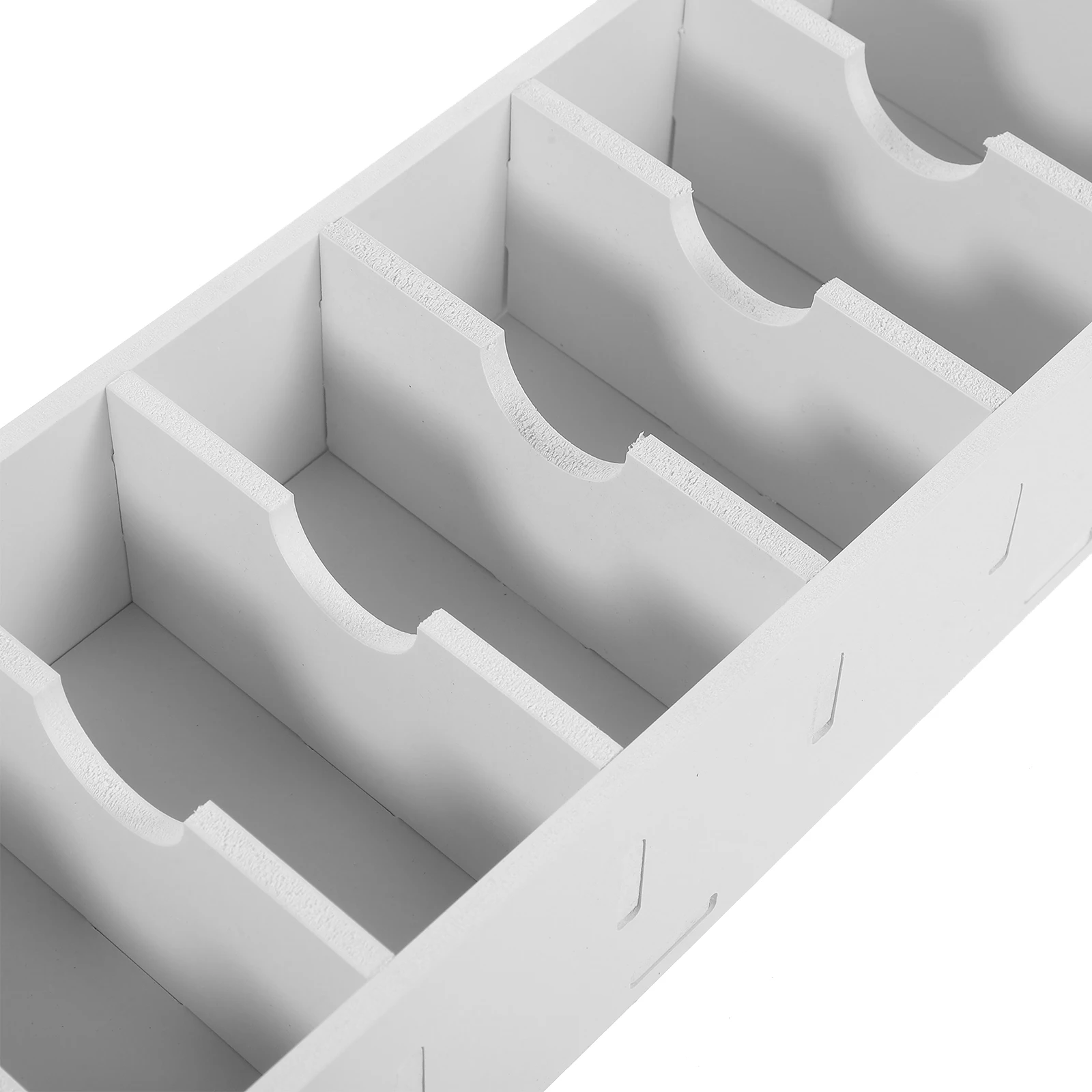 

Elegant White Business Card Organizer Open Style Desktop Storage Box for Office Id Display Holder Case Business Case