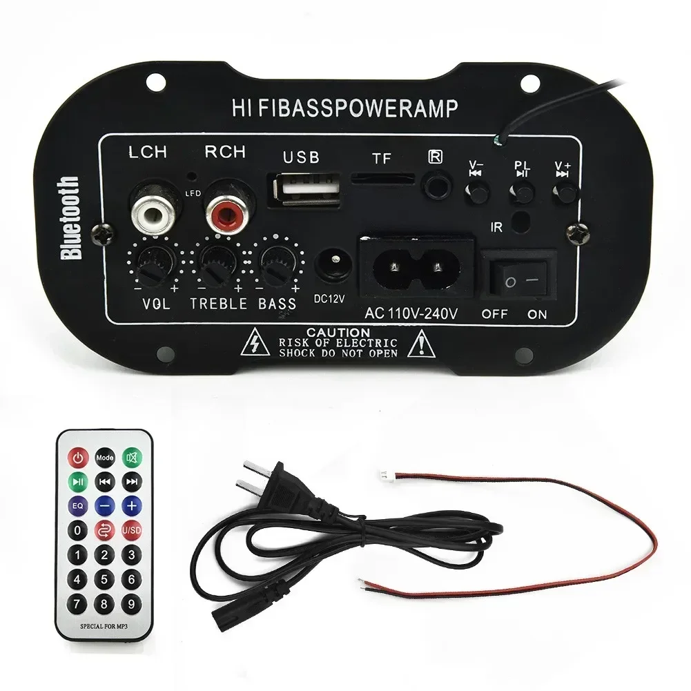 220V 50W Car Accessory BT HiFi Bass Audio USB TF MP3 FM Remote Control With Numeric Key Connect Computer Mobile Phones