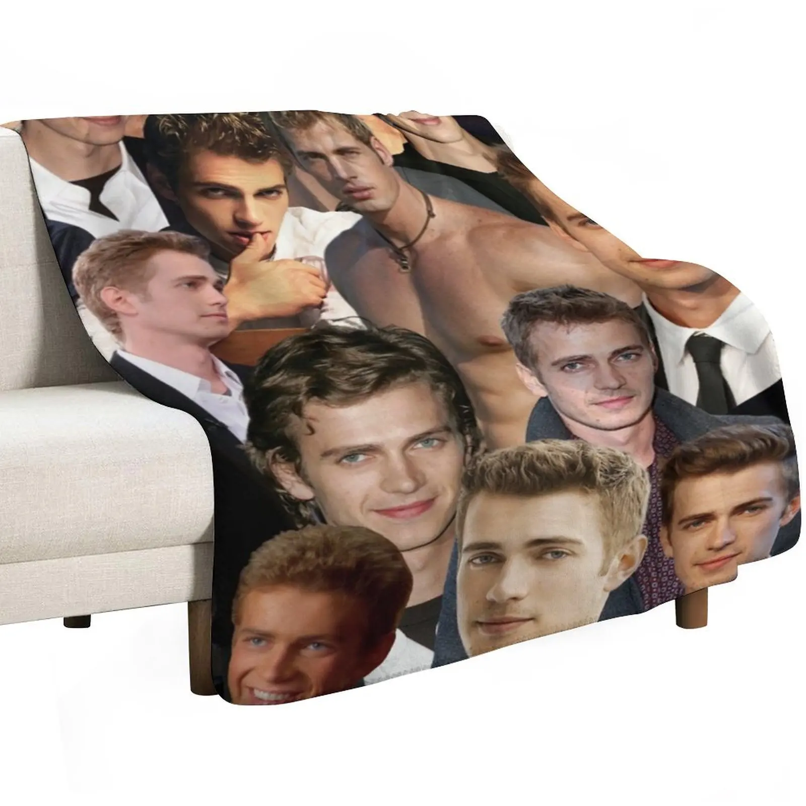 hayden christensen high quality photo collage Throw Blanket Soft Plaid Thins Sleeping Bag Giant Sofa Decoratives Blankets