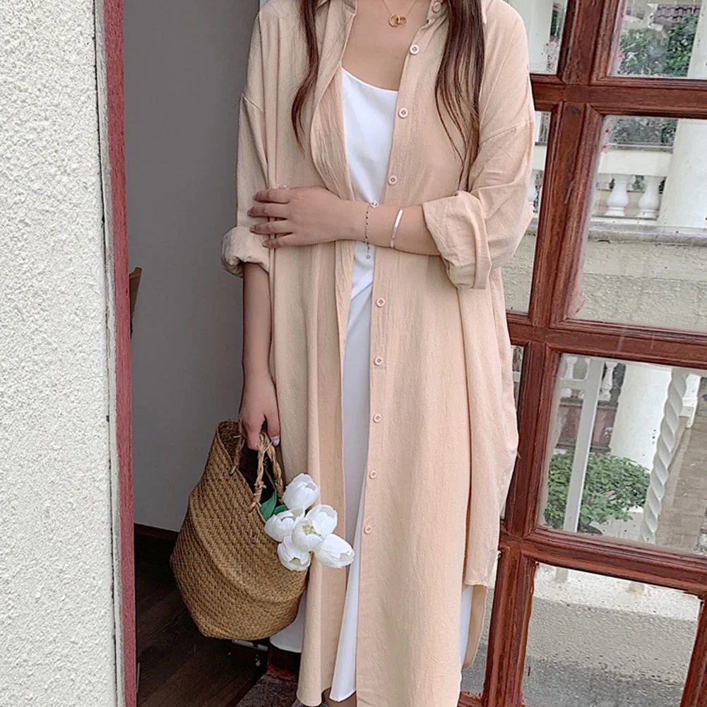 เดรสฤดูใบไม้ร่วง เดรสวันหยุดพักผ่อน เดรสใส่ได้ทุกวัน เดรสแขนยาว เดรสฤดูใบไม้ผลิ ผ้ามีความยืดหยุ่นเล็กน้อย เหมาะสำหรับเพศหญิง