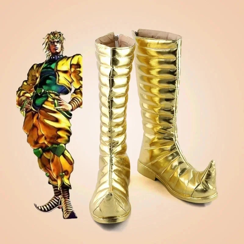 

ABC123Anime Cosplay 's BizarreB JOJO Dio Shoes Adventure Brando Boots Halloween Women Men Props Customizedb;6'j,k.9;a