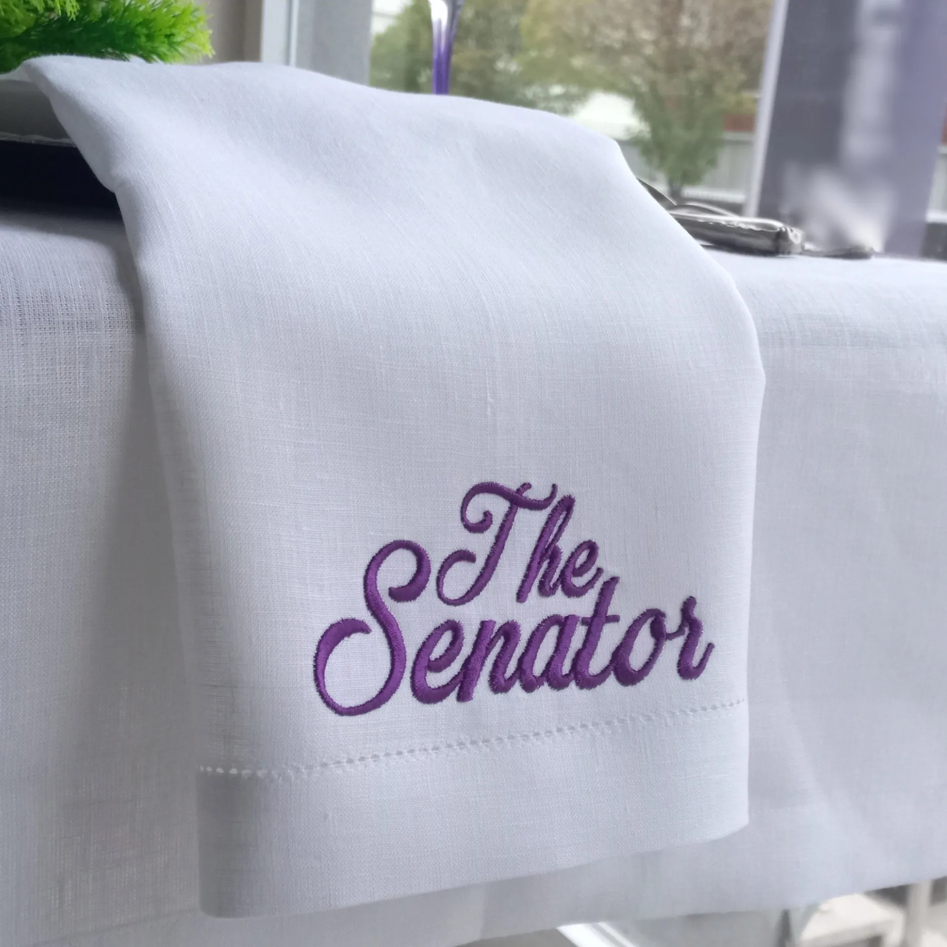 10 Pieces of Hand-Embroidered Name Placemats |   Party Personalized Creative Decorations, Handmade Thanksgiving Gifts and Holiday-Themed Items, Anniversary Custom Special Date Commemorations, Creative Everyday Decorations for Anniversary Party Arrangements, Handmade Gifts with Anniversary Holiday Themes, Birthday Custom Anniversary Decorations, Creative Everyday Decorations for Birthday Party Arrangements for Friends.