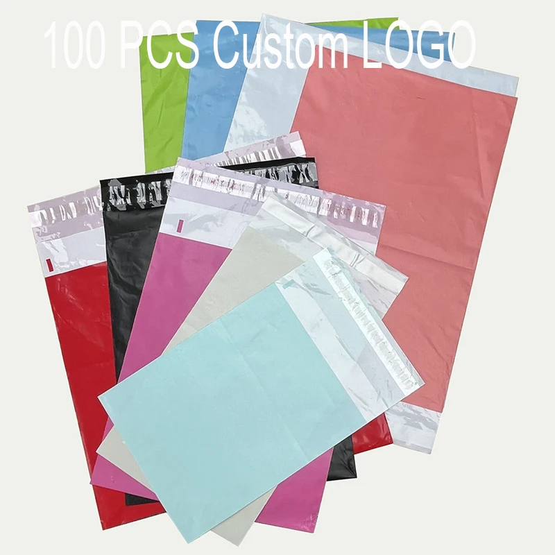 Custom Tear Proof Apparel Packaging Logo Printed Plastic Poly Bags mailer mailers mailing bag for Shipping Clothing Clothes