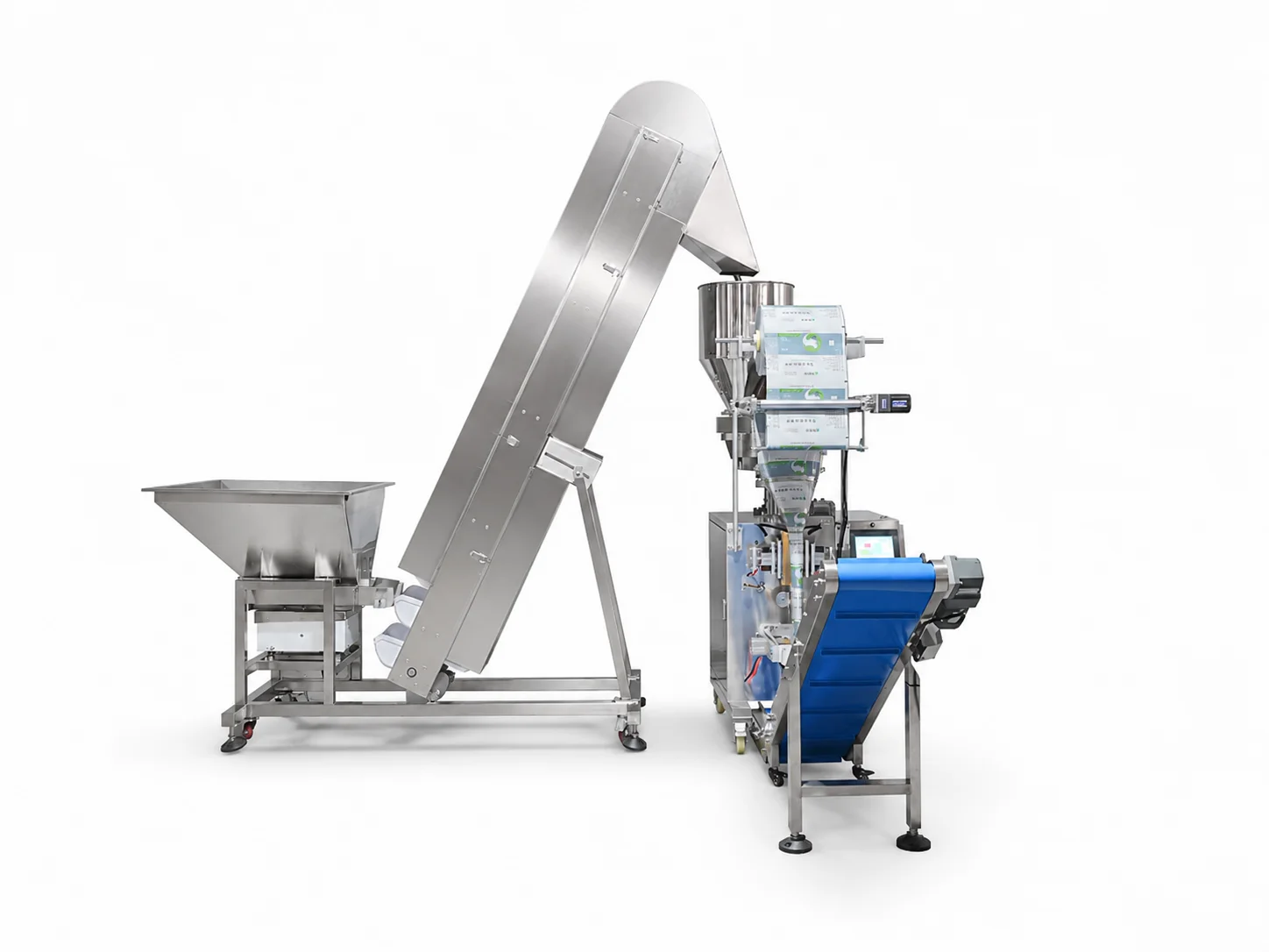 Factory Automatic Granule Sachet Packing Machine Small Candy Rice Mix Nuts Salt Sugar Three Side Seal Packaging Machine