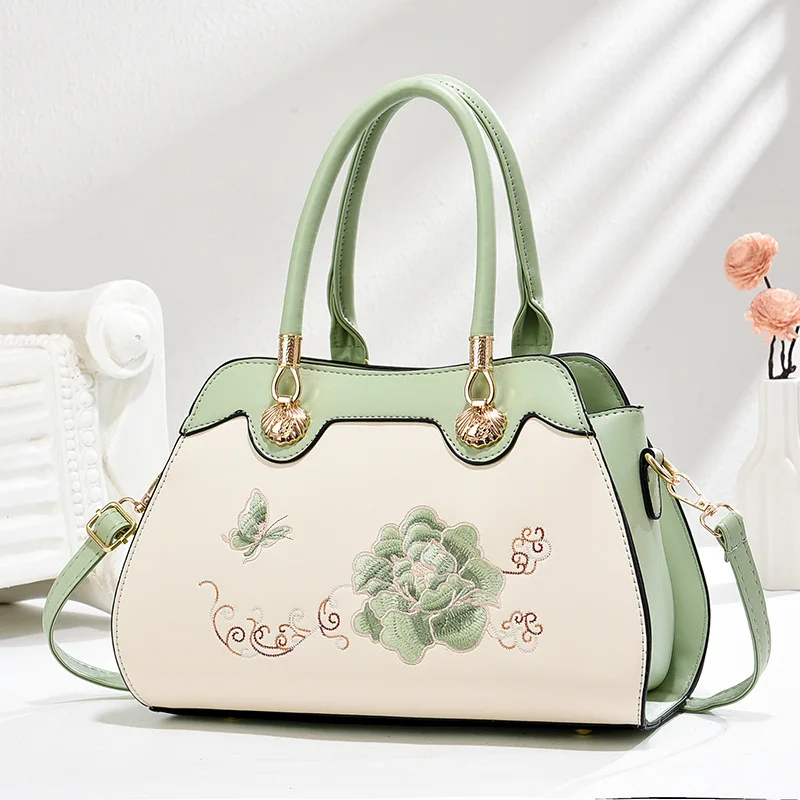 

Embroidered Women's Bag 2025 Trend Korean Handbags Designer Luxury Brand Ladies Shoulder Bags Fashion Versatile Crossbody Bag