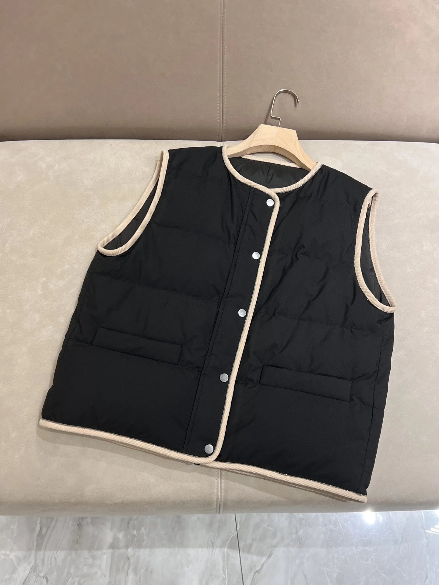 Thin autumn winter casual goose down vest