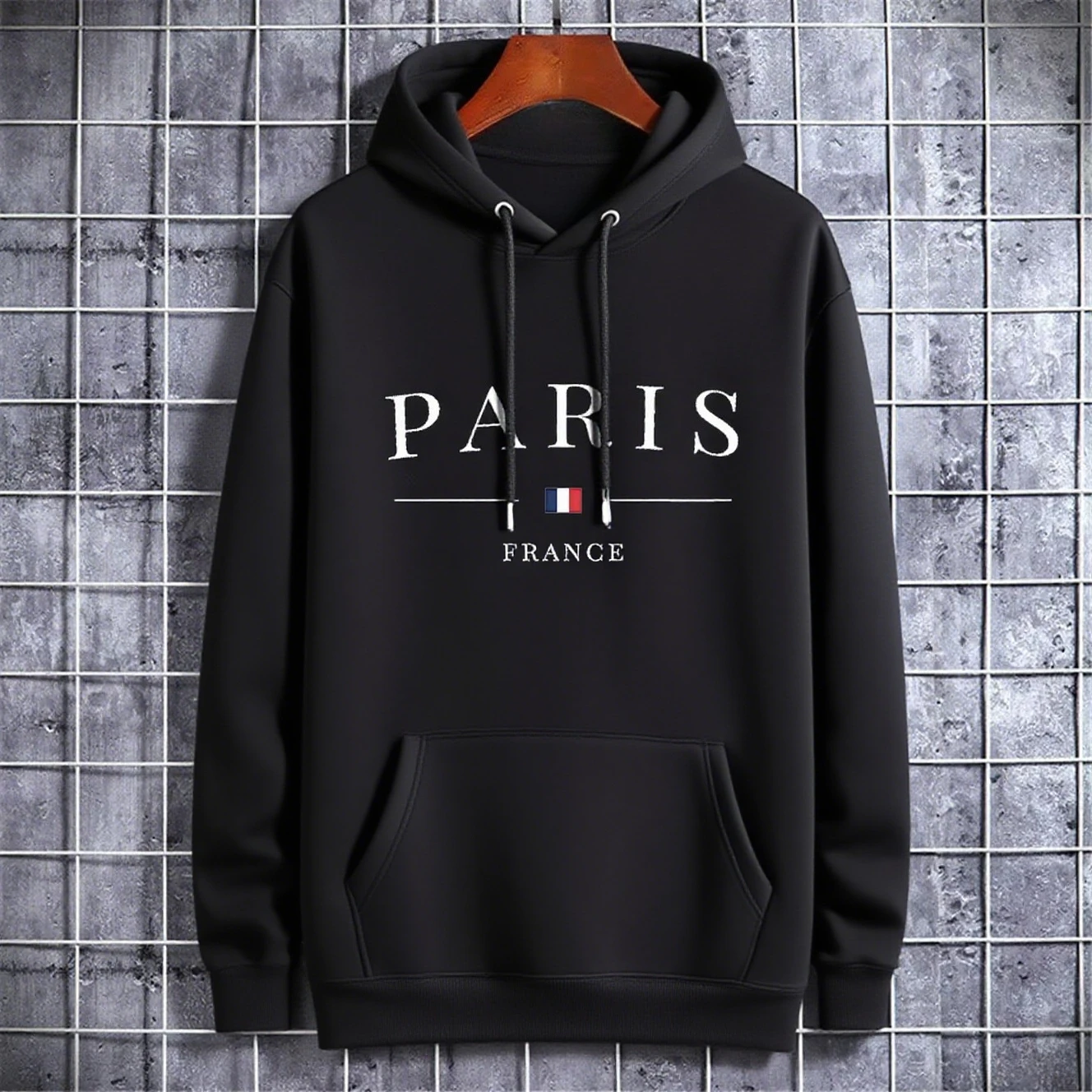 

Paris Graphic Printing Autumn and Winter Cotton Men's and Women's Hoodies Casual Outdoor Street Sports Training Brand Trend