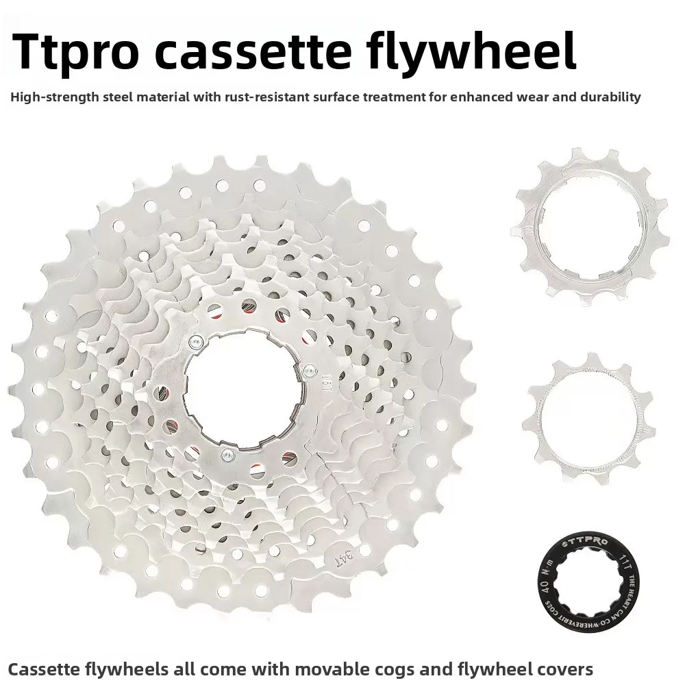 

Кассета для горного велосипеда TTPRO 10 скоростей, прочная, легкая, для гоночных велосипедов, аксессуары для велосипедных колес