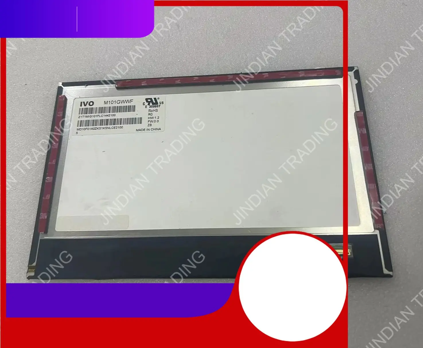 

M101GWWF 10.1inch 1280*800 IPS TFT-LCD Screen Panel for Laptop Replacement Display
