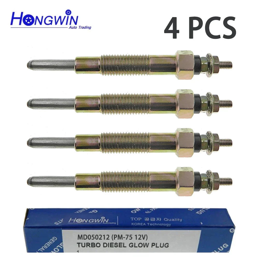 4/8/12 PCS Turbo Diesel Heater Glow Plugs For Mitsubishi Triton Pajero L300 L200 Lancer III 1.8 2.3 2.5 4D55 4D56 12V MD050212