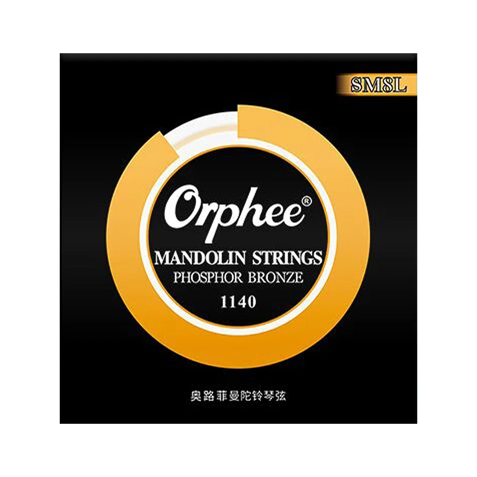 Orphee SM8L Mandolinensaiten 1140, Phosphorbronze, gewundener, sechseckiger Stahlkern aus Nickellegierung, Nano-Beschichtung, Mandolinenzubehör