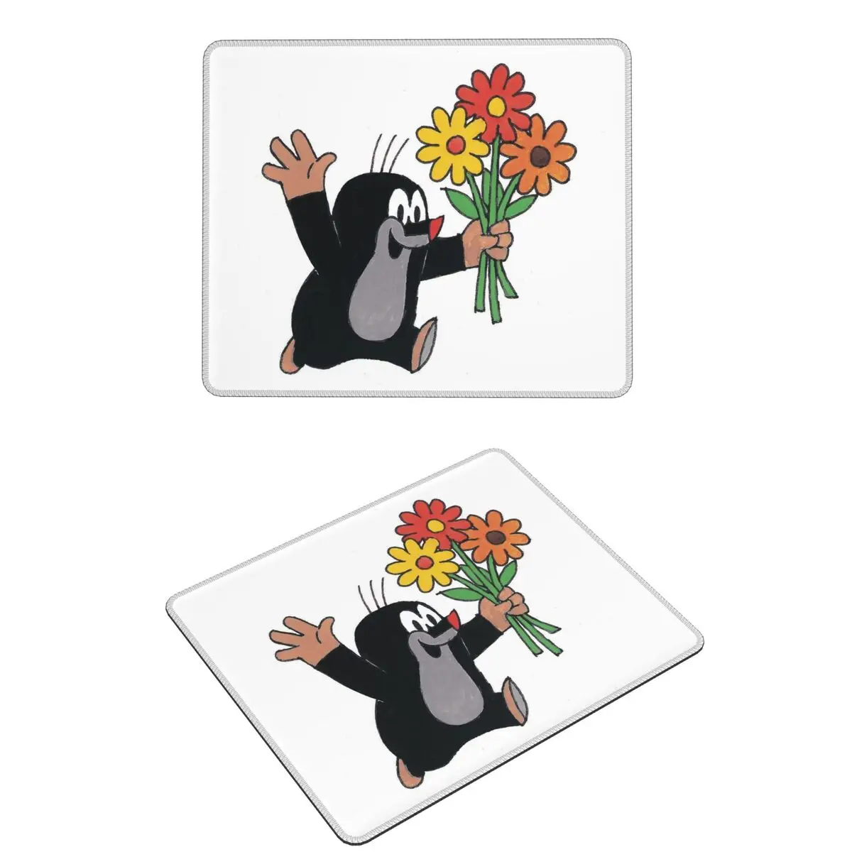 

Милый коврик для мыши Happy Mole Krtek, коврик для компьютерной клавиатуры, коврик для мыши, игровой коврик для ПК, офисные аксессуары, настольные коврики