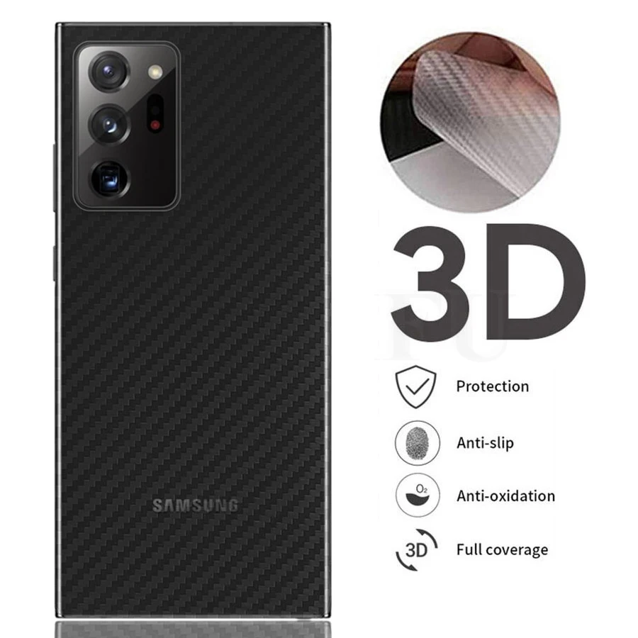

10Pcs Back Carbon Fiber Film For Samsung Galaxy A72 A52s A32 A51 A71 A31 M31s M51 M31 A50 Full Coverage Sticker Screen Protector