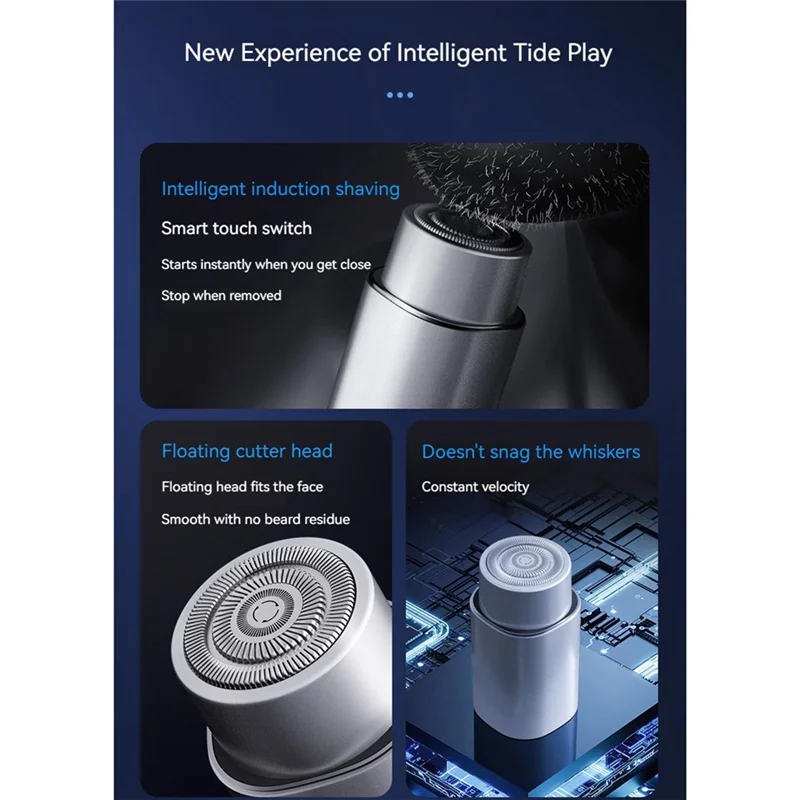 AD24 Мужская мини-электрическая дорожная бритва с зарядкой через USB Бритва для бритья лица и бороды Моющийся нож для лица Борода для автомобиля Домашняя бритва