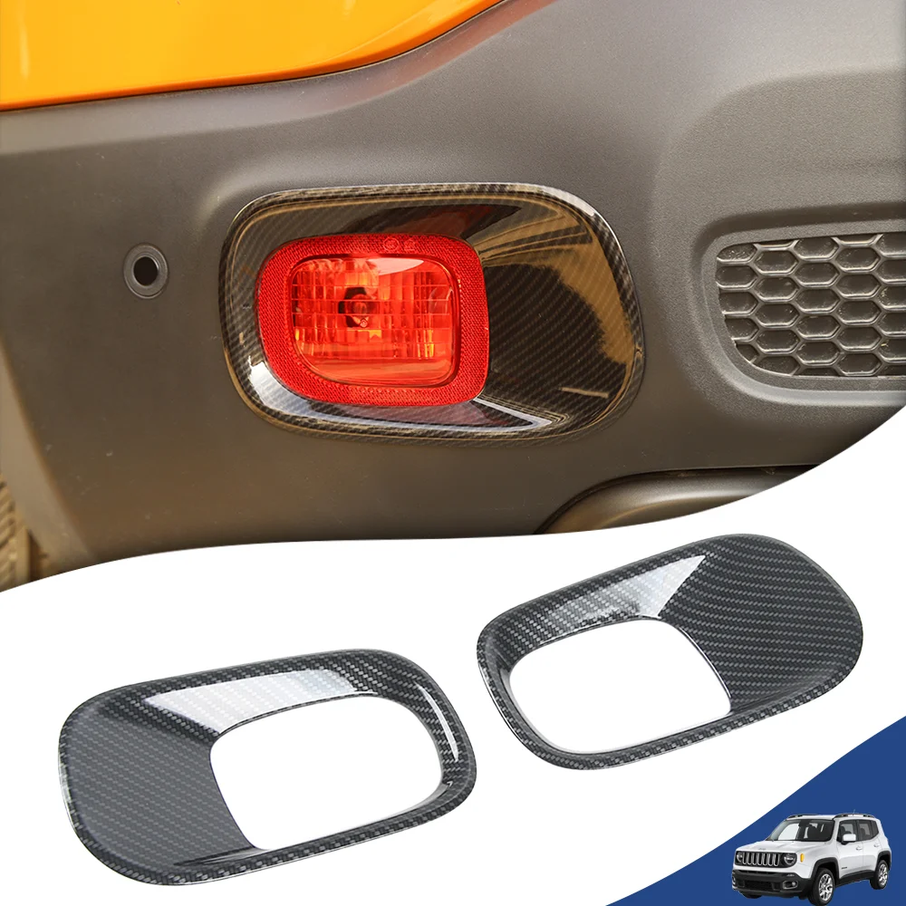 

Car Rear Fog Light Lamp Decoration Cover for Jeep Renegade 2016 2017 2018 2019 2020 2021 2022 2023 2024 Exterior Accessories ABS