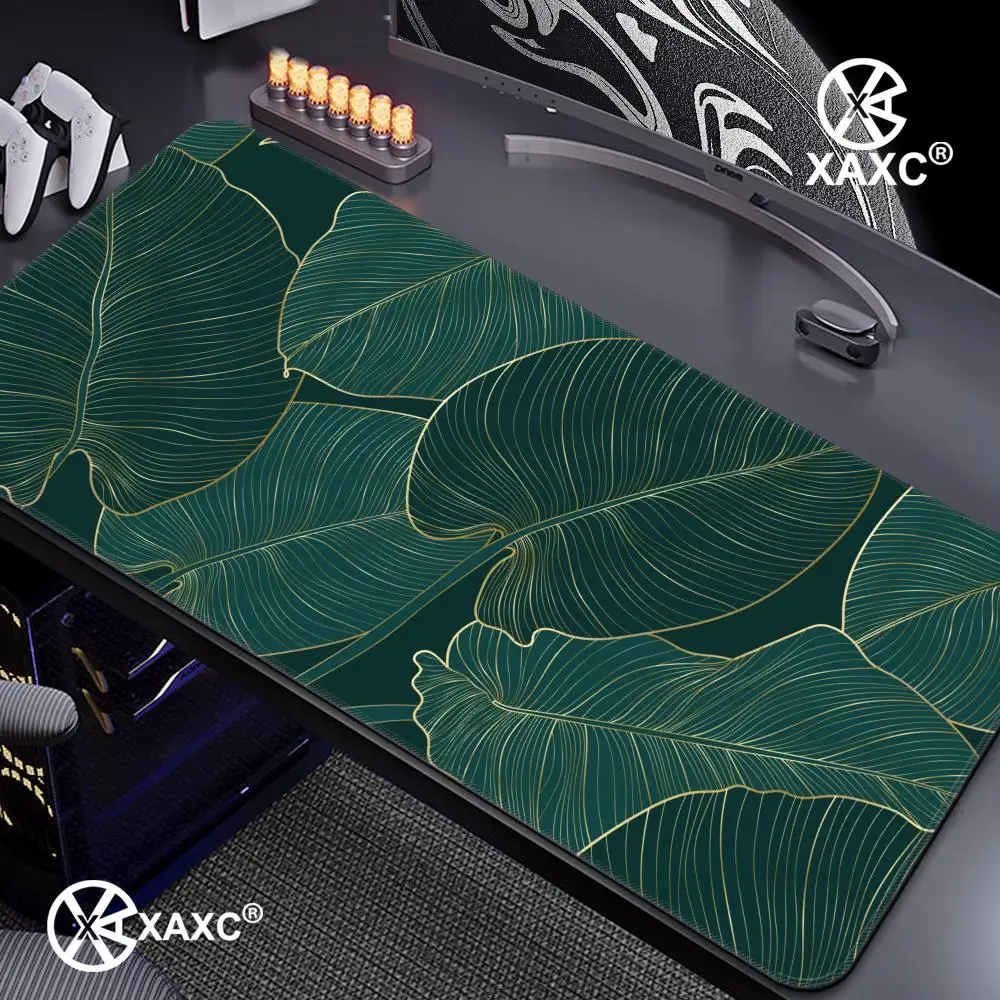 

Green Tropical Plants XAXC Mouse Pad large keyboard mouse desk pad non-slip rubber gaming mouse pad laptop mouse carpet