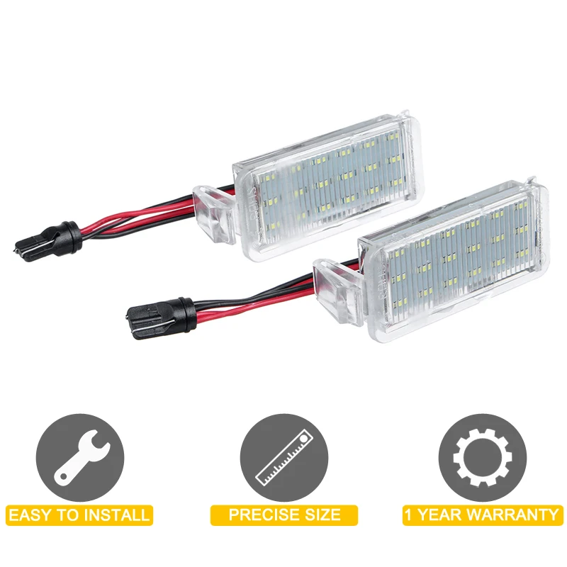 Lampu Pelat Nomor LED 12V untuk Chevrolet Camaro 2010 2011 2012 2013 Pemasangan Lampu Pelat Nomor Putih