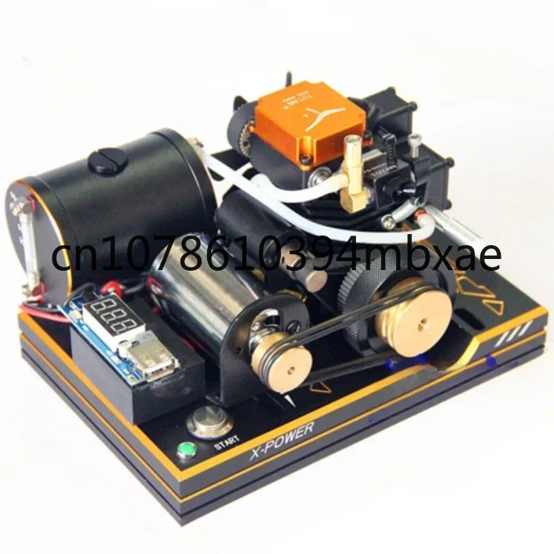 Mini four stroke 12V gasoline methanol DC generator with USB mobile phone charger digital display