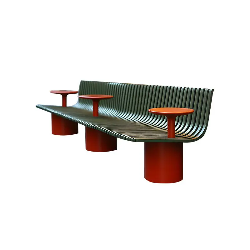 &Multi-purpose Rest Bench, Outdoor Long Chair for Garden & Coffee Shop