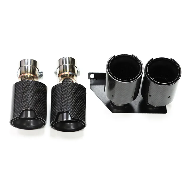 เหมาะสำหรับท่อไอเสียรถยนต์ BMW ซีรีส์ 5 รุ่น 520 525 530  แบบดัดแปลง M5 ปลายท่อสแตนเลสสตีลสี่แฉก  ปลายท่อตกแต่ง