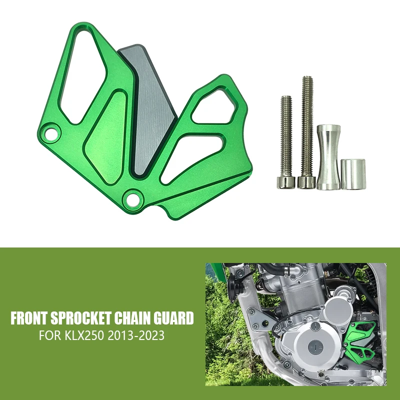 

For Kawasaki KLX250 Front Sprocket Cover Chain Protector Guard KLX 250 2013-2023 2018 2019 2020 2021 2022 Motorcycle Accessories