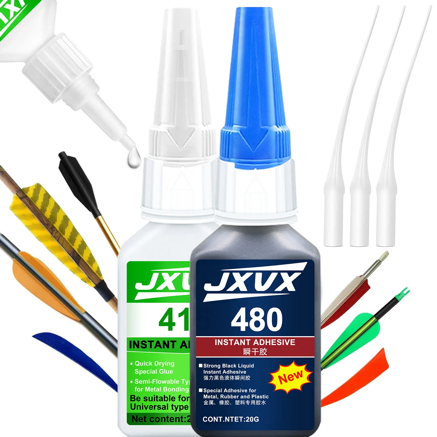 415-super-strong-glue-arrow-feathers-glue-for-repairing-sword-handles-cyanoacrylate-glue-instant-drying-in-5-seconds-waterproof-for-bow-and-arrow-repair-bonding-stable-and-versatile-bonding-tool