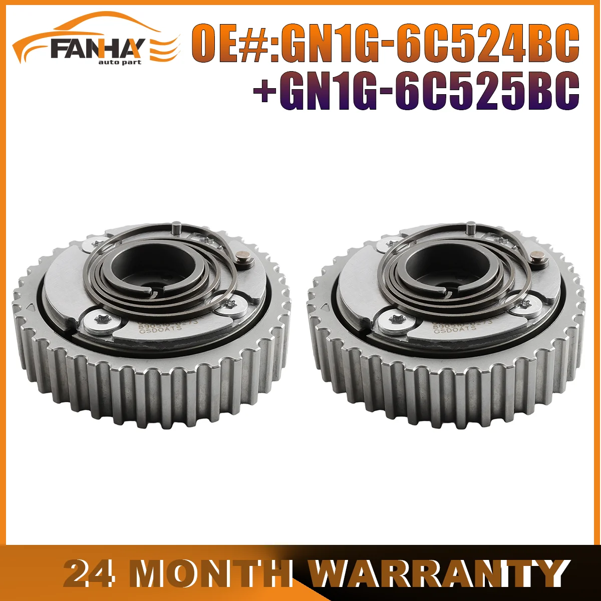 2 piezas de engranajes de árbol de levas GN1G-6C524BC GN1G-6C525BC compatibles con Ford Figo 3 cilindros 1.5L 2019 2020 2021, accesorios para coche
