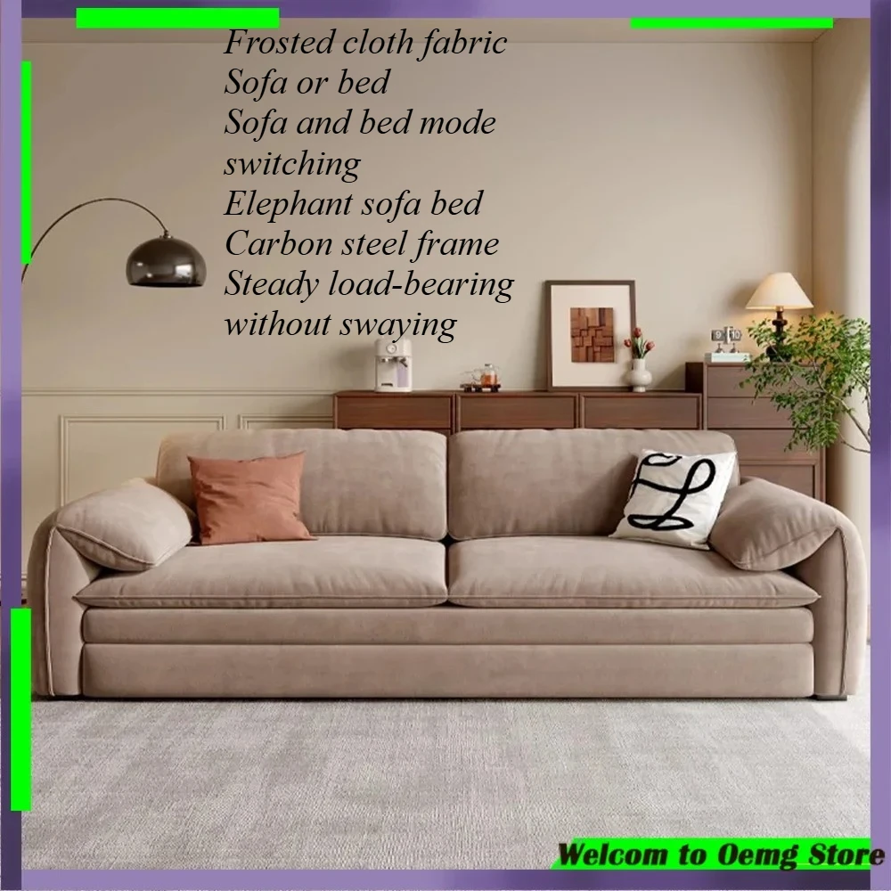 Multifunctional Expandable Sofa Bed Stylish Nordic Design Perfect Living Room Loft Space Comfortable Convertible Sleeper Sofa