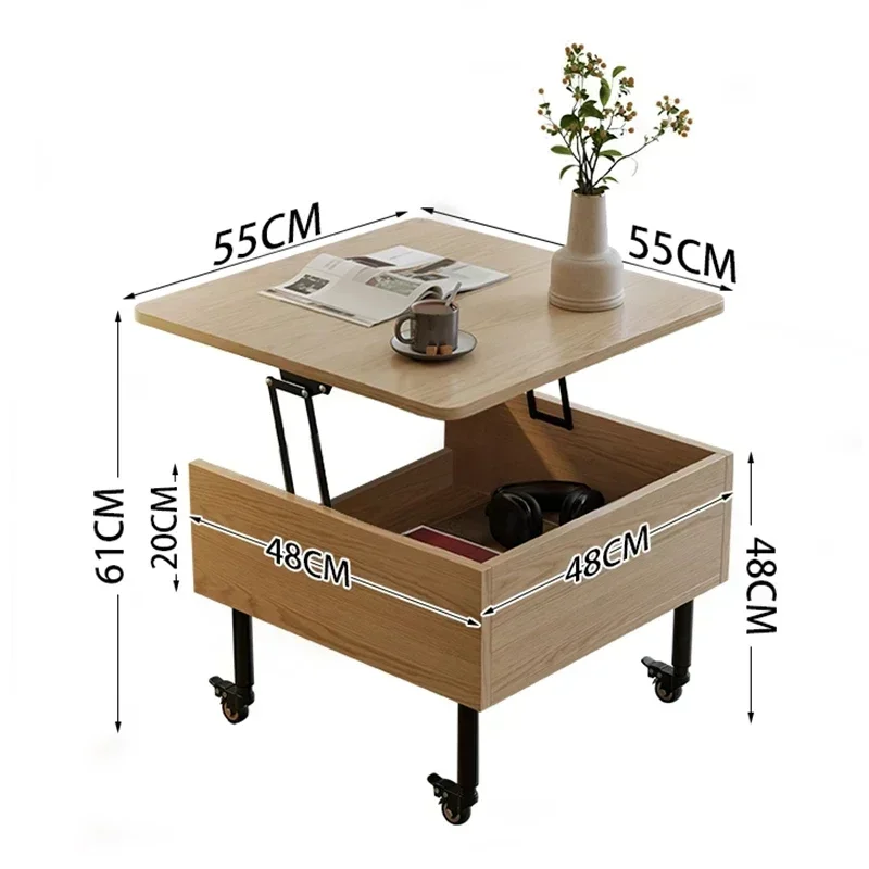 Nordic Coffee Table Small Books Lift Top Living Room Side Table Mobile Center Folding Mesa De Centro Sala Living Room Furniture