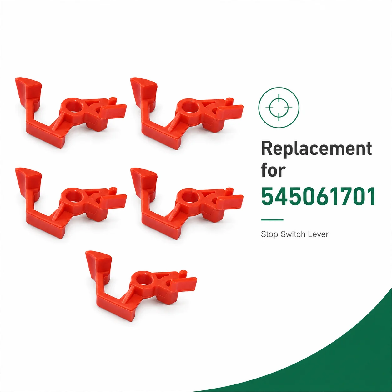 5 x Stop Switch Lever For Husqvarna 235 240 235E 240E 236 236E Chainsaw Replaces OEM 545061701 Spare Parts Accessories Tools