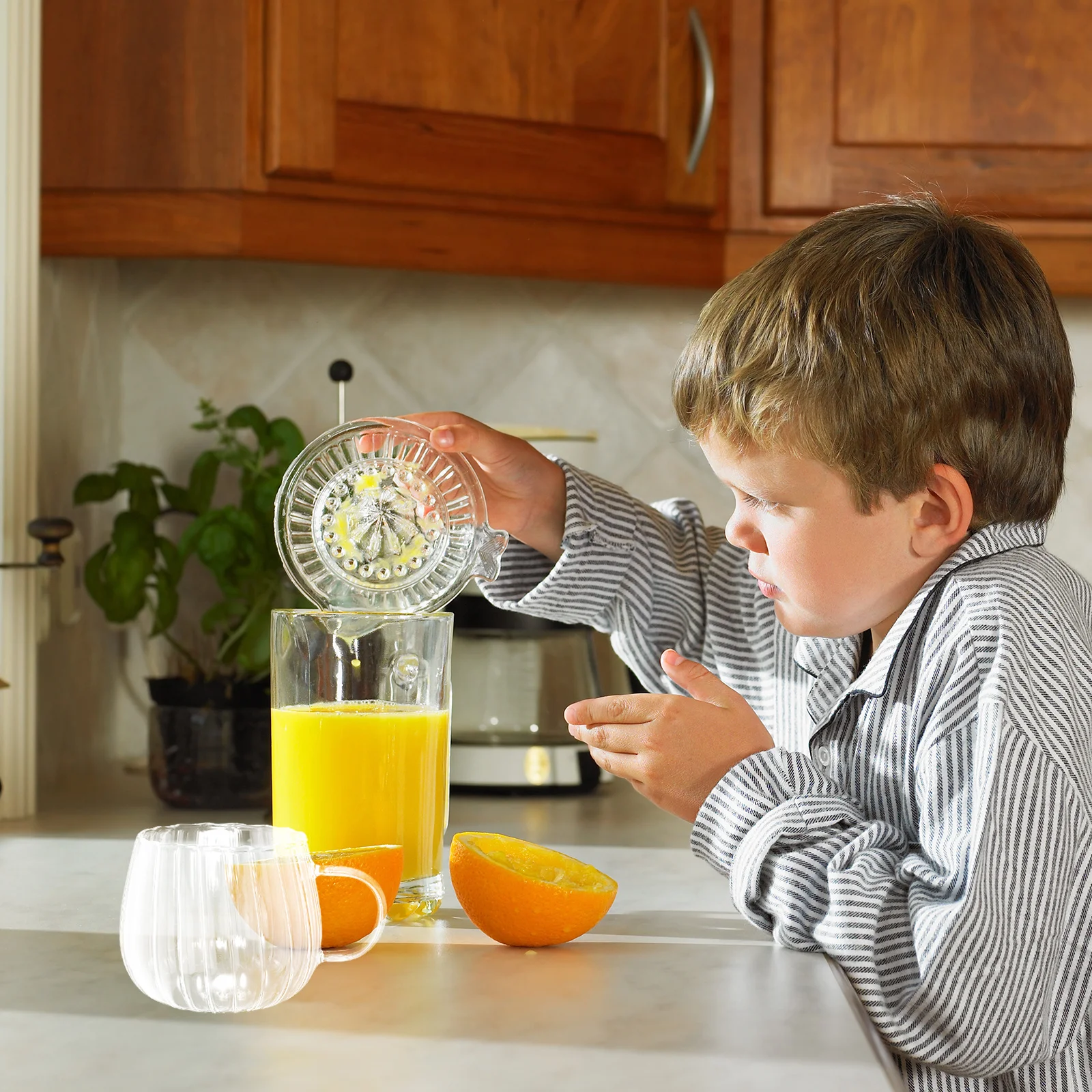 

Clear Glass Coffee Mug Glass Water Cup Milk Tea Coffee Juice Mug for Home Office Milk Cup Juice Container