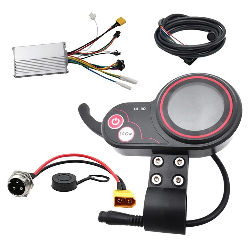 B-M QS-S4 72V Thumb Throttle LCD Display Meter+48V 800W Controller+XT-60 Kit Only For Zero 11X Electric Scooter 6PIN Display