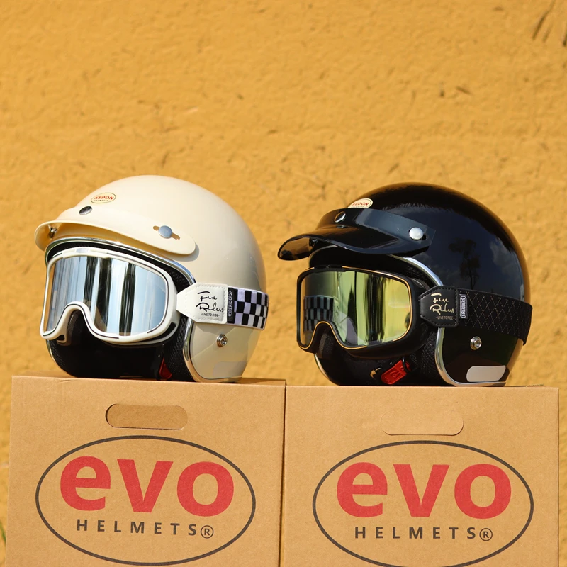 Kask motocyklowy vintage 3/4, pedał, męski, damski, kask ochronny, motocykl, motocykl elektryczny, kask do jazdy