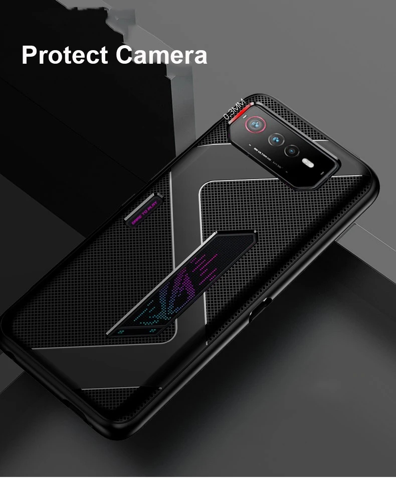 ゲーミングケース Asus ROG 電話 8 プロ 7 6 カバー抗指紋シリコーン