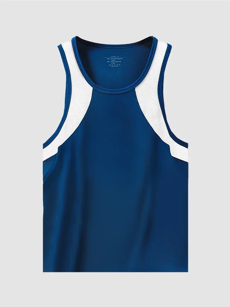 

Vest Men's Comfortable Breathable Suspender Hurdle Short Sleeve Young Boys Sports Running Sleeveless T-Shirt Bottom Shirt