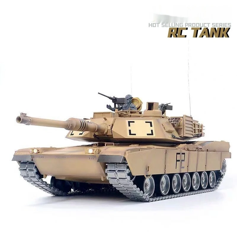 Henglong 3918 2.4g Rc Tank Us M1a2 Abrams Main Battle Military Model 7.0 Version Off Road Vehicle For Hobby Collectors
